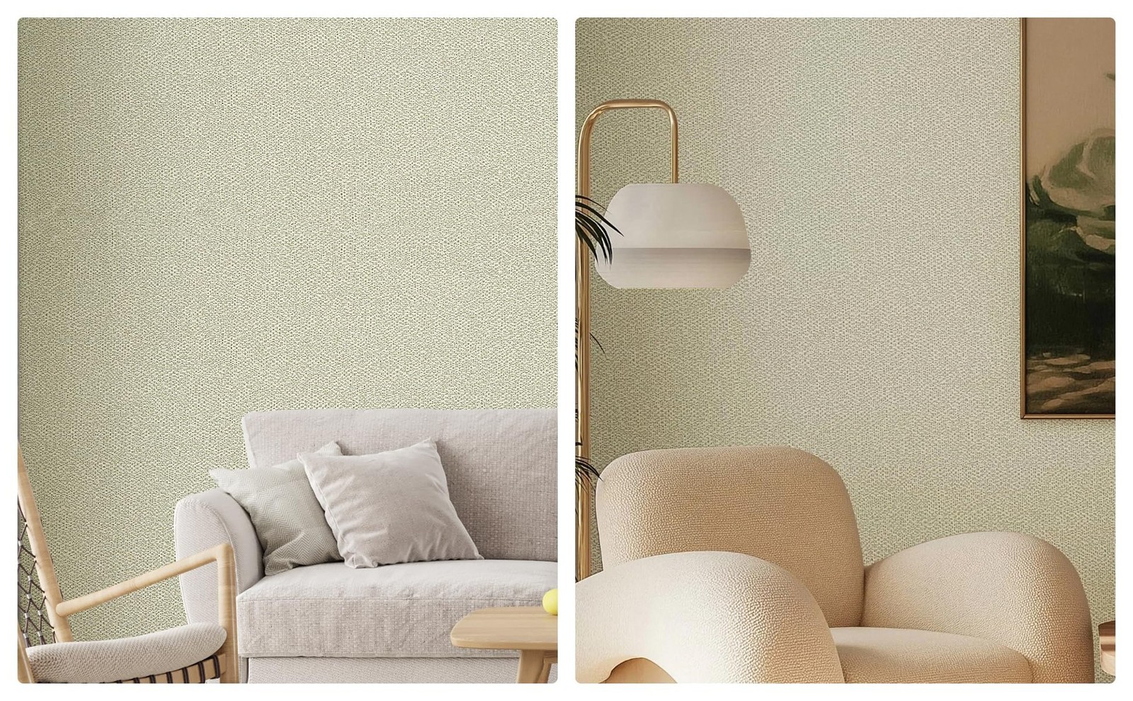 Fabric Grasscloth Texture Self-Adhesive Wallpaper Linen Peel and Stick Wallpa…