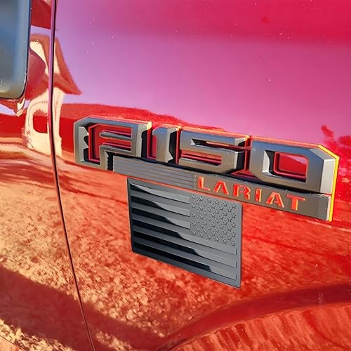 Metal American Flag Emblem Decal，American Flag Decal,for Car, Truck or Black