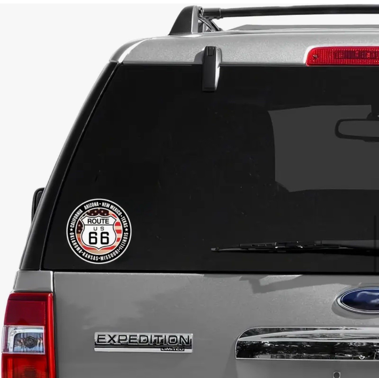 US ROUTE 66 STATES 3” INCH ROUND VINYL DECAL STICKER 1PC