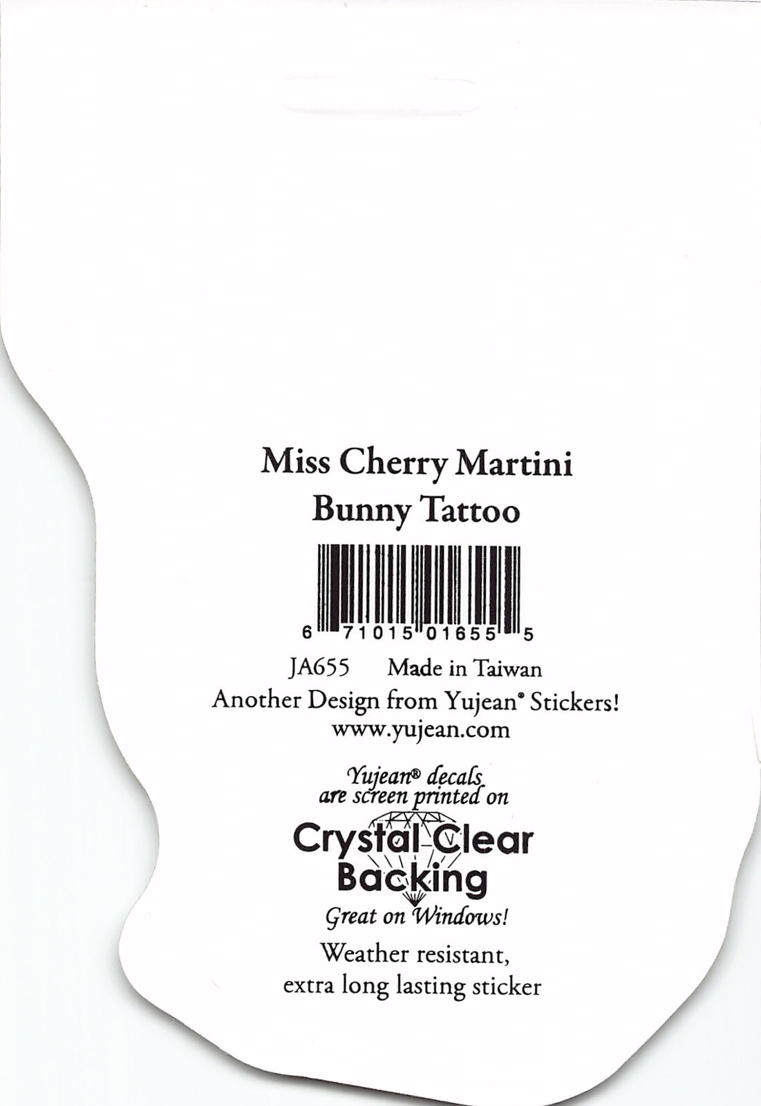 Jackalope Bunny Tattoo Miss Cherry Martini Die-Cut Decal Sticker New Rabbit