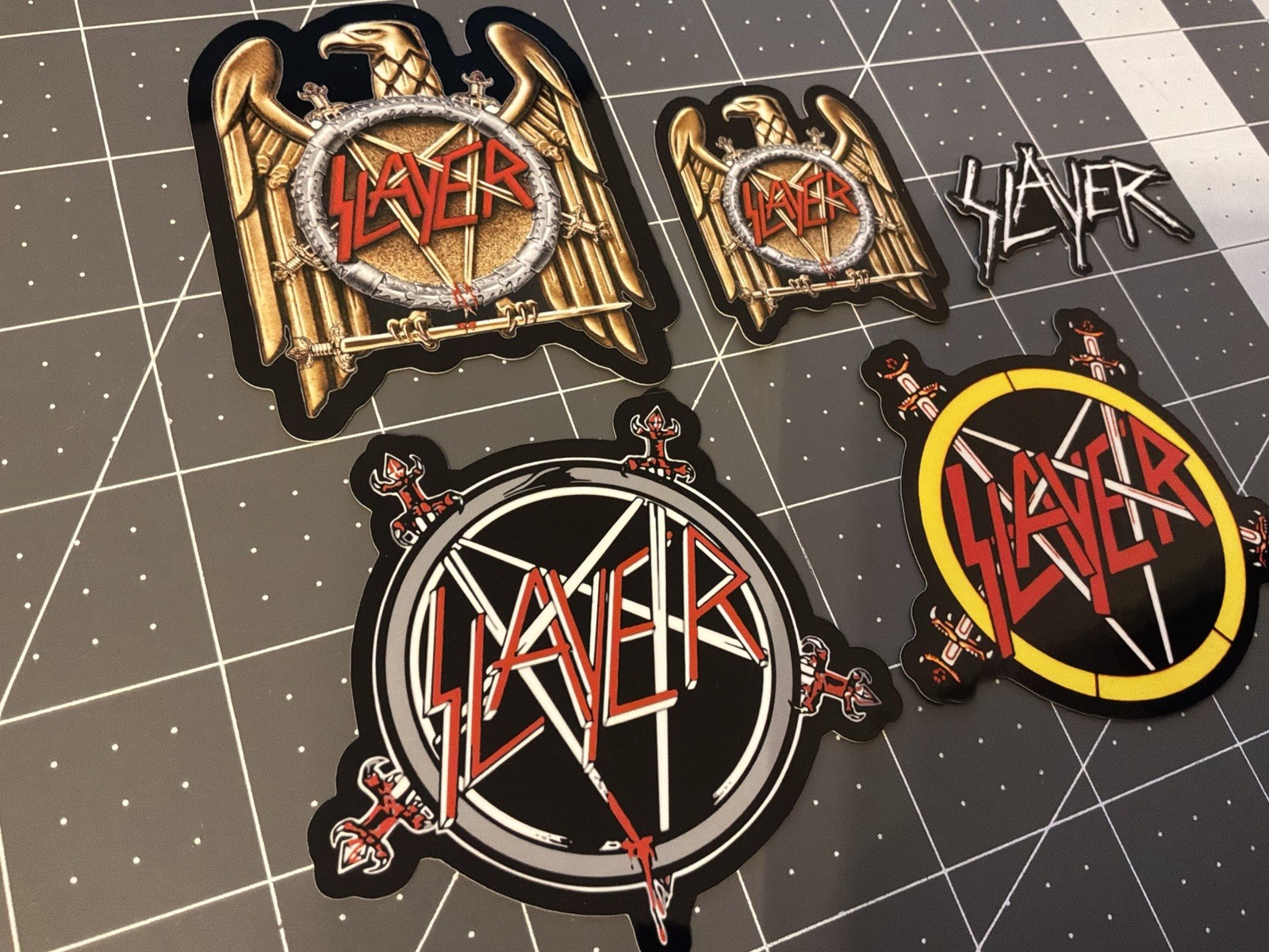Slayer Stickers 5 Sticker Lot