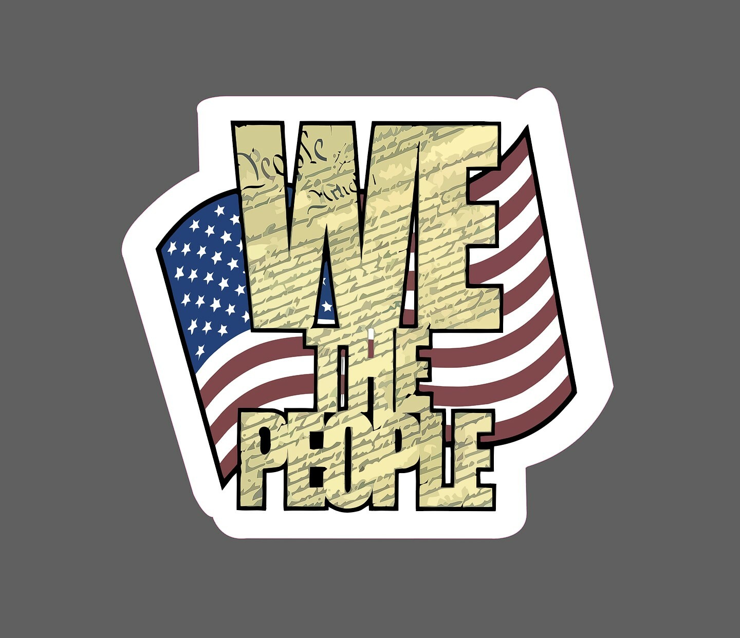 We The People Sticker USA Waterproof – Buy Any 4 For $1.75 Each Storewide!