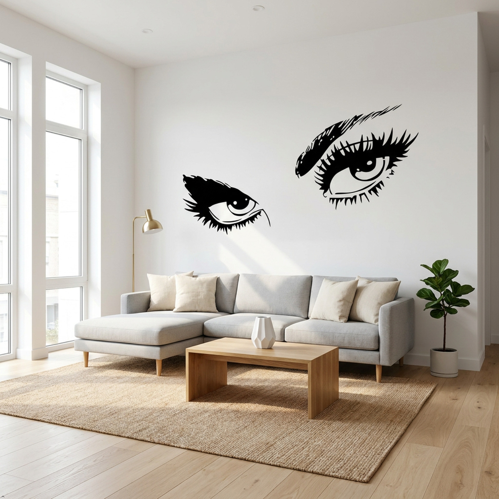 Beautiful Eyes Removable Wall Art Decal Sticker Decor Mural DIY Vinyl