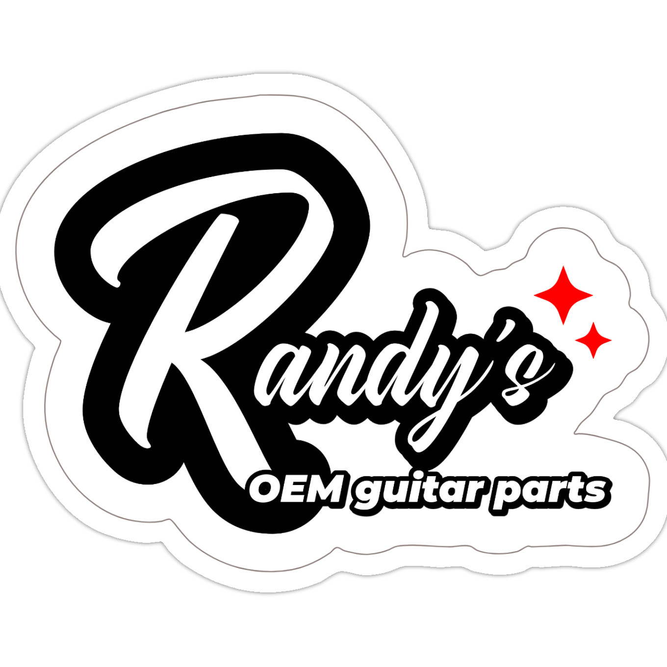 Randy's OEM Guitar Parts Die-Cut Vinyl Stickers (6-Pack)