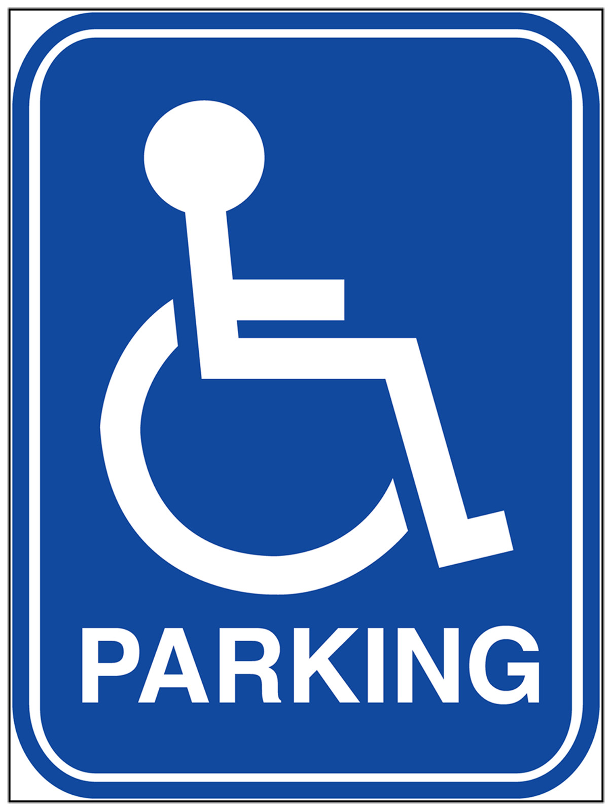 Handicap Parking sticker weatherproof bumper vinyl decal