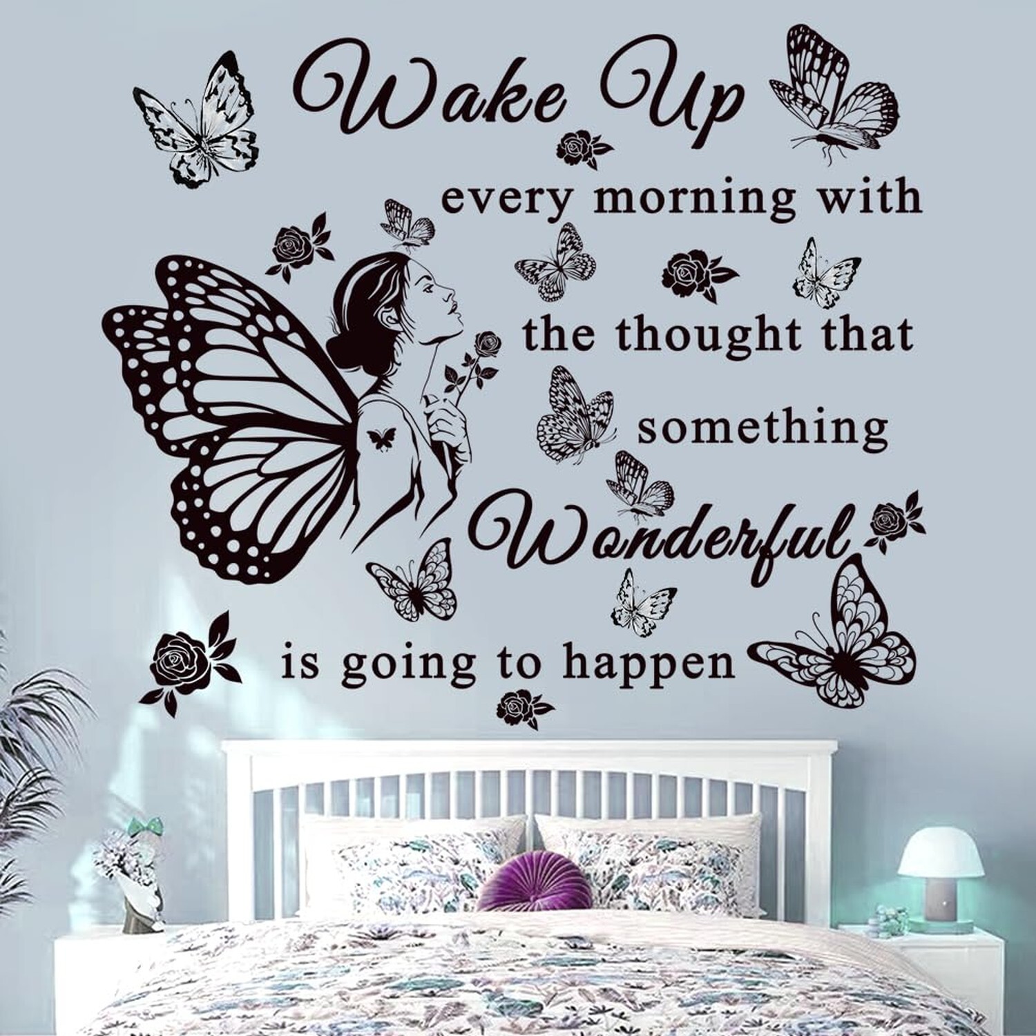 Inspirational Quote Wall Decals Wake up Every Morning with The Thought That S…