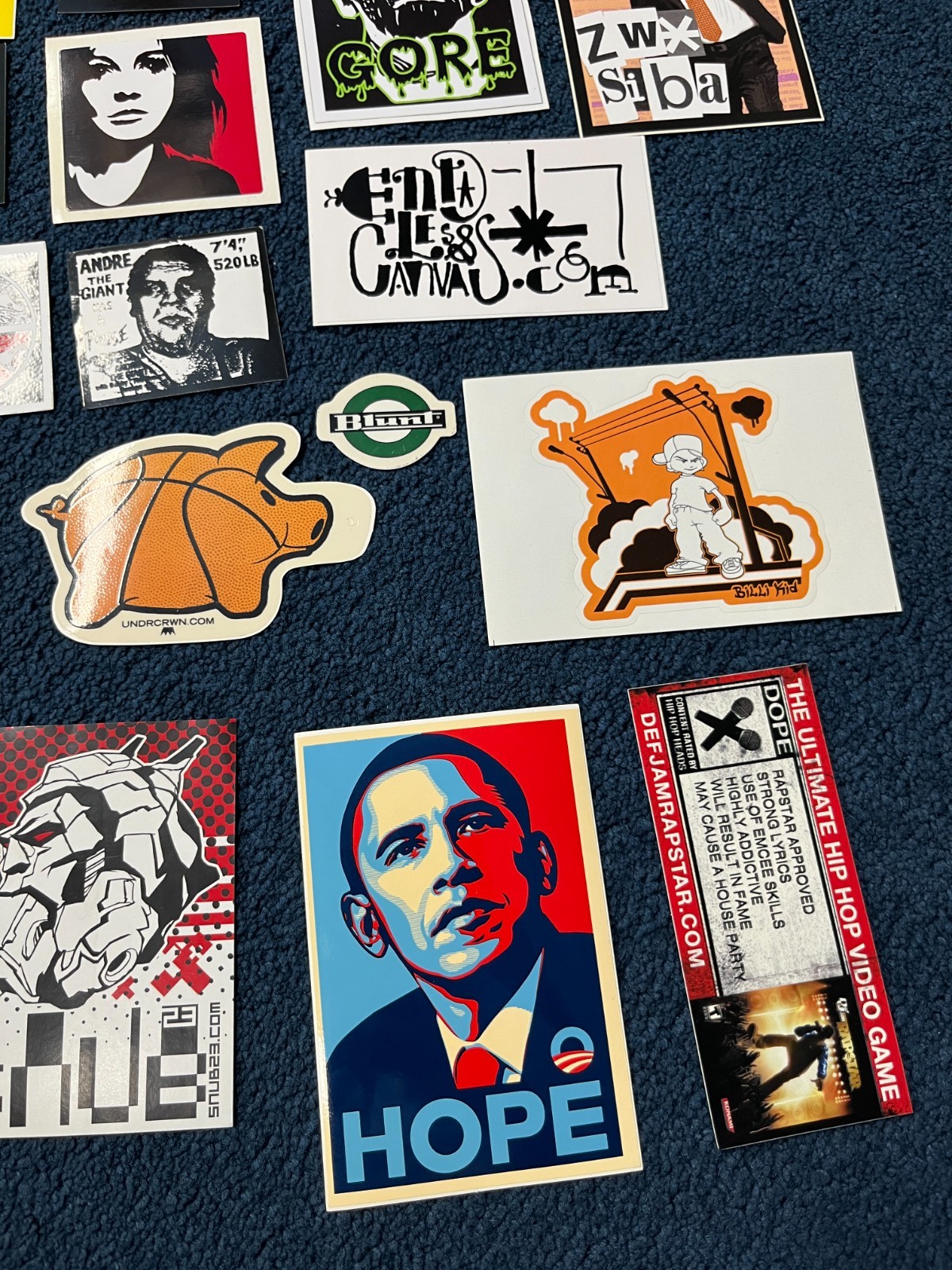 VTG Graffiti Street Art Sticker Lot Obey Obama Hope Vinyl Premium x40 1406