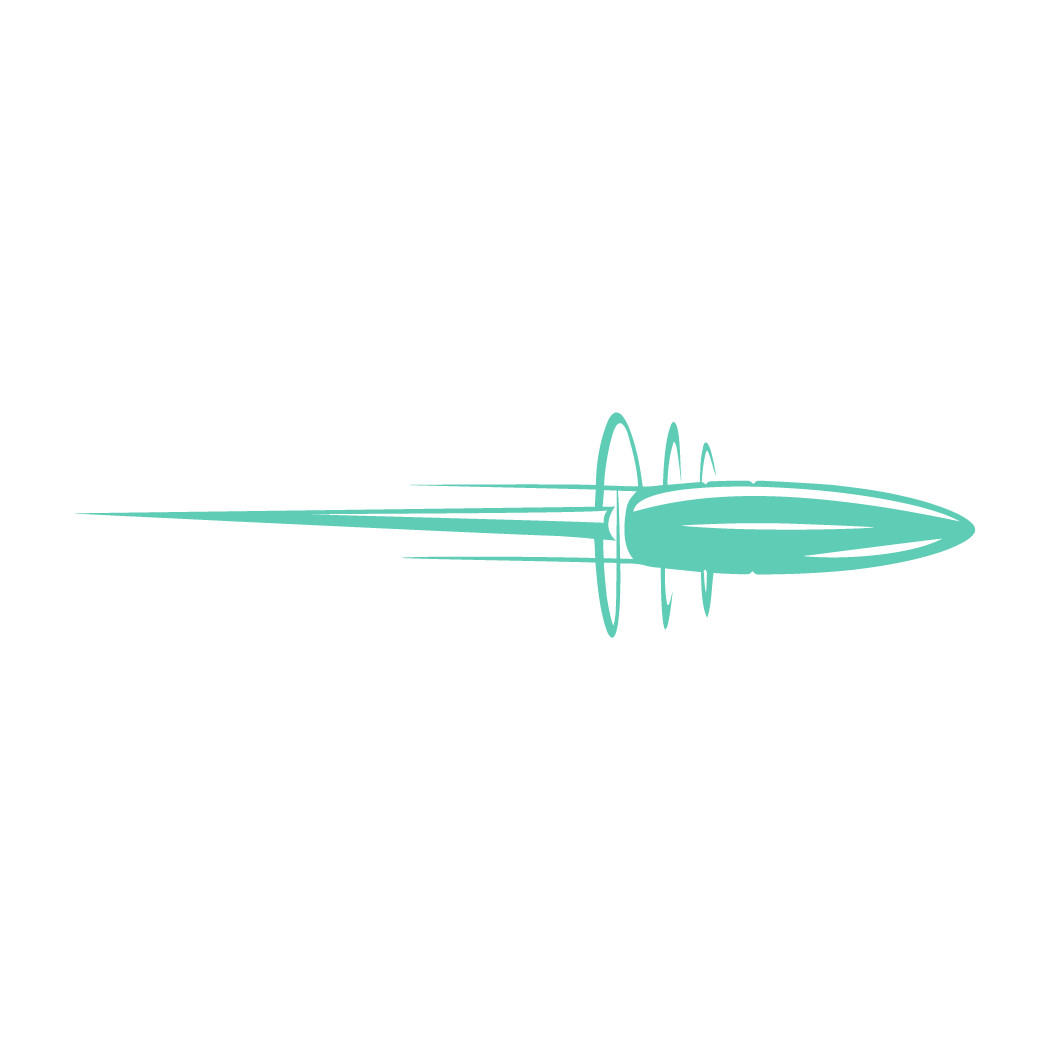 Flying Bullet Die cut decals