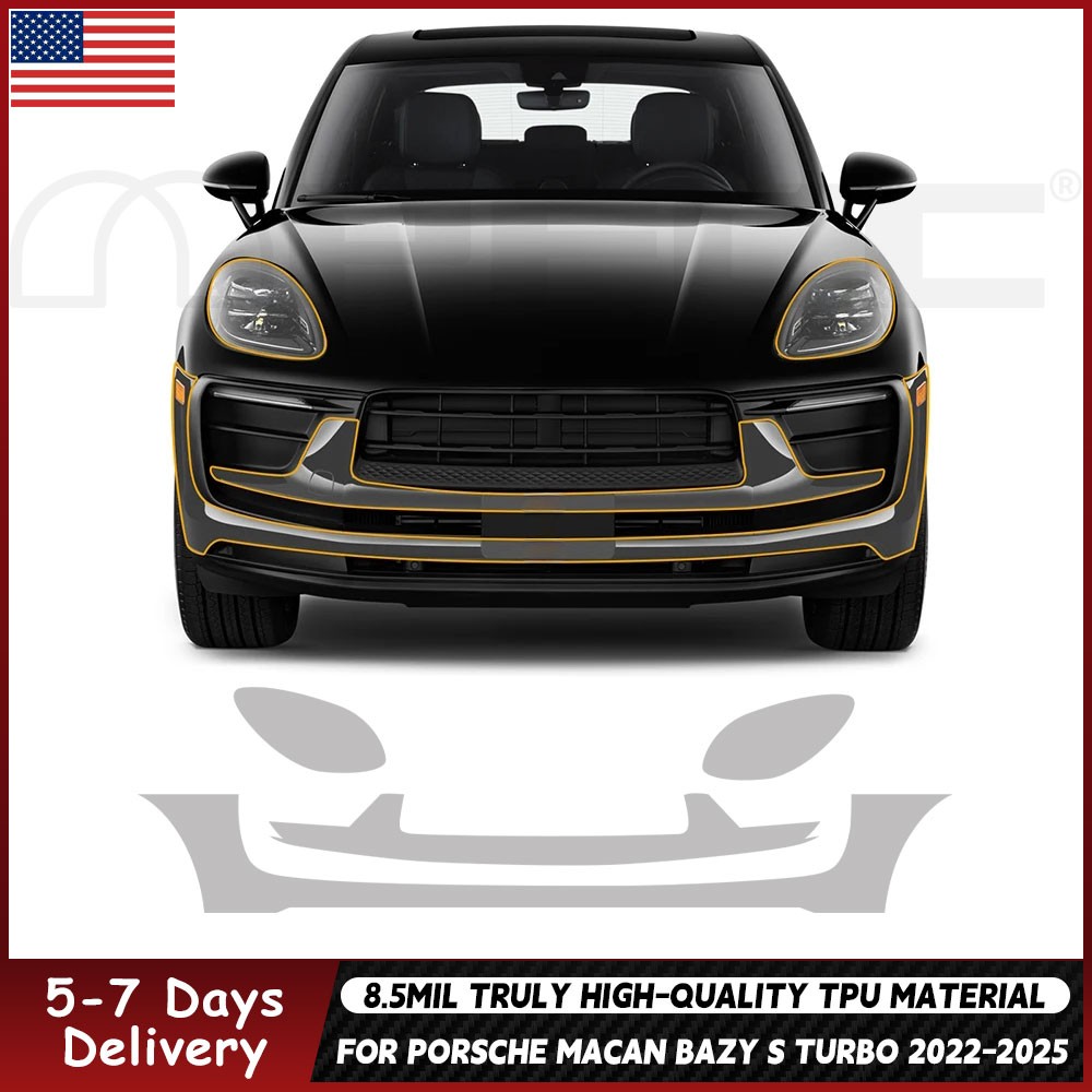 For Porsche Macan Base 2022-2024 Precut Paint Protection Film Clear Bra PPF TPU