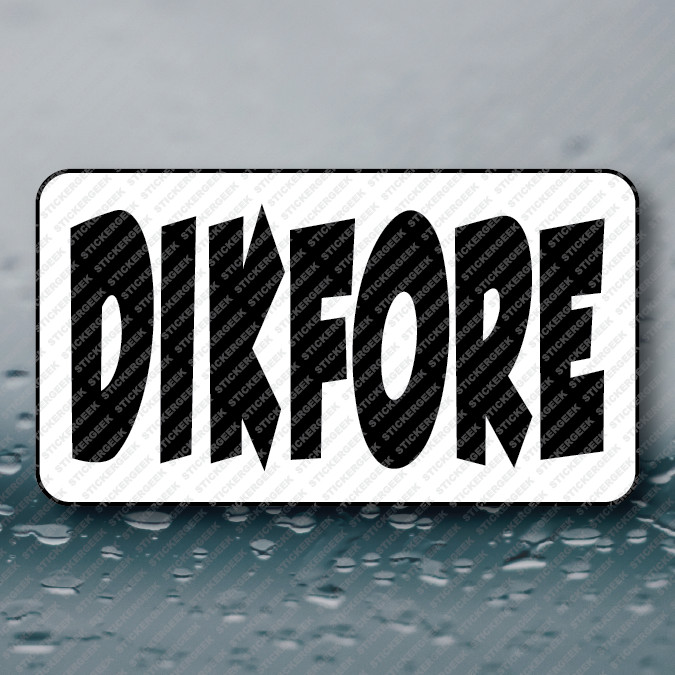 DIKFORE funny prank gag gift joke meme 25-250pcs bulk paper stickers