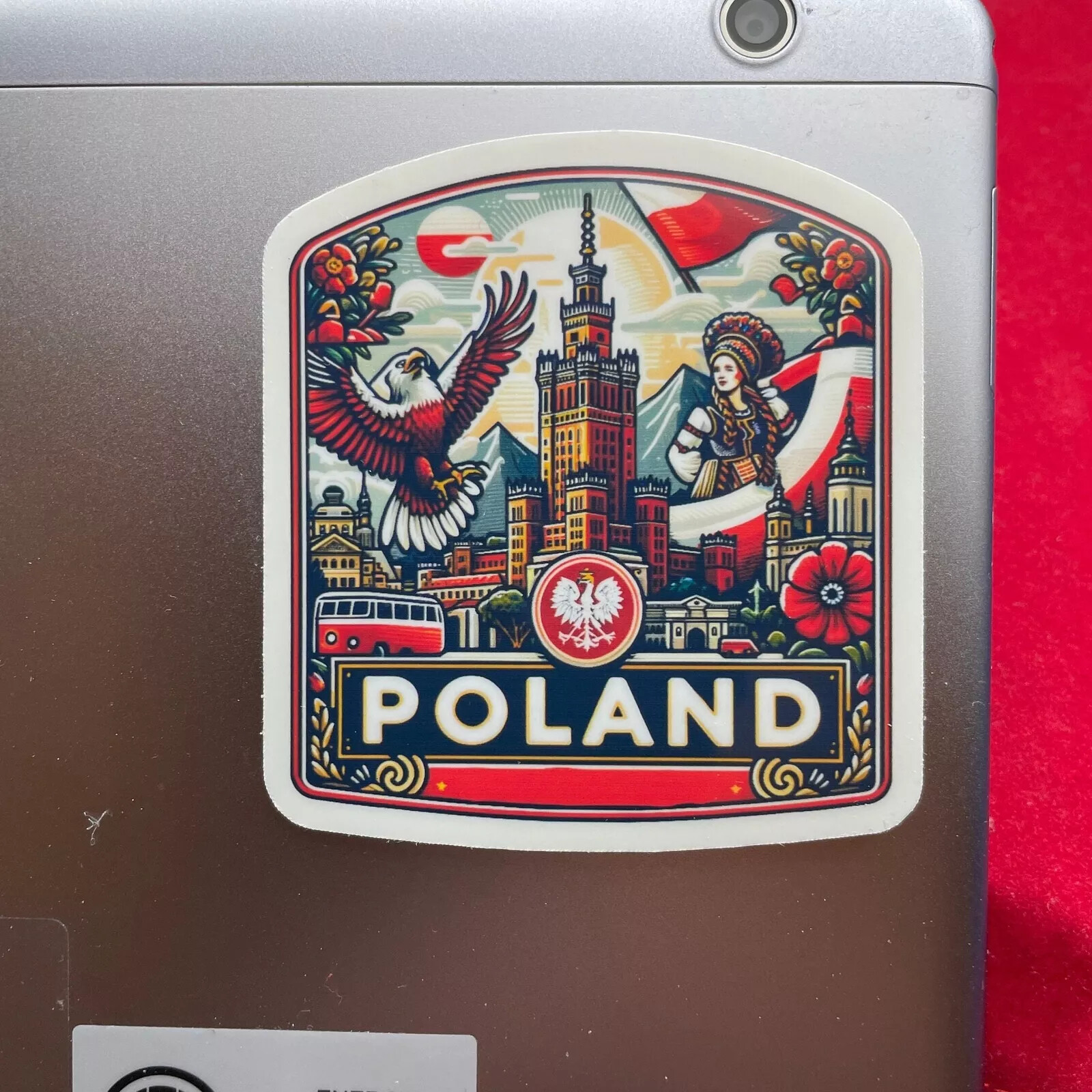 Poland, Stickers, Travel Journal, Weatherproof Sticker, Boarding Pass, Suitcase
