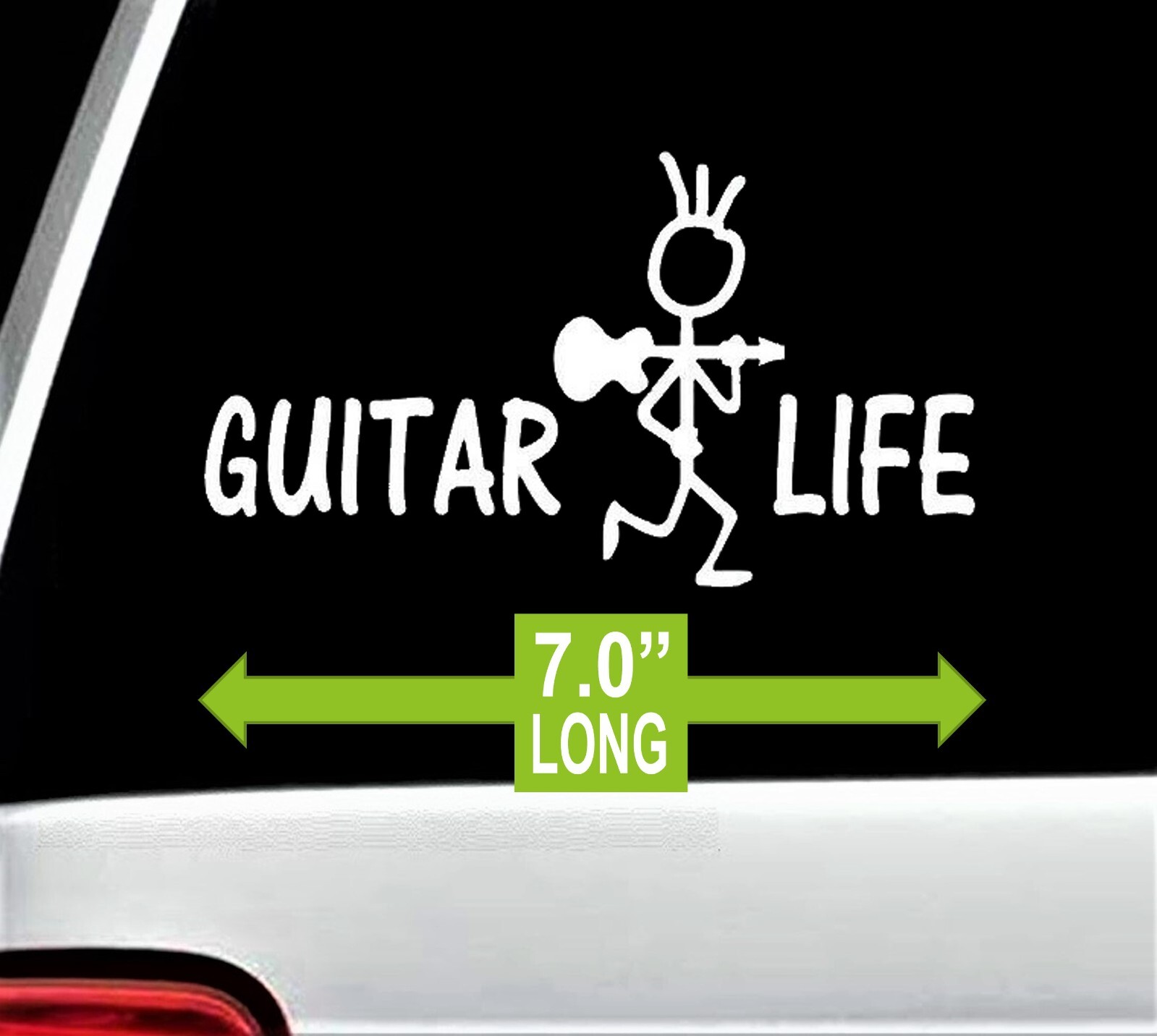 Guitar Life Decal Acoustic Electric Sticker for Car Strap Strings Folk Amp D1065