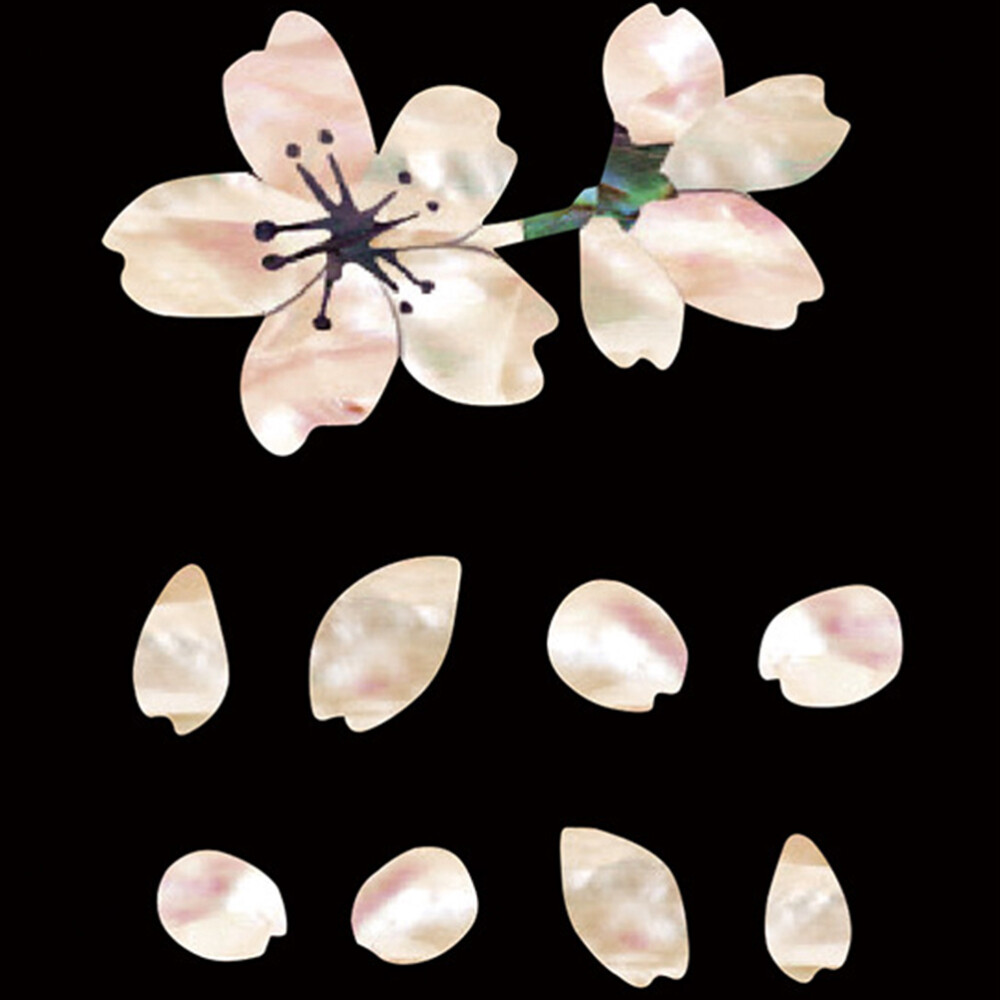 2 Pcs Floral Guitar Sticker Guitar Inlay Stickers Acoustic Guitar Decals