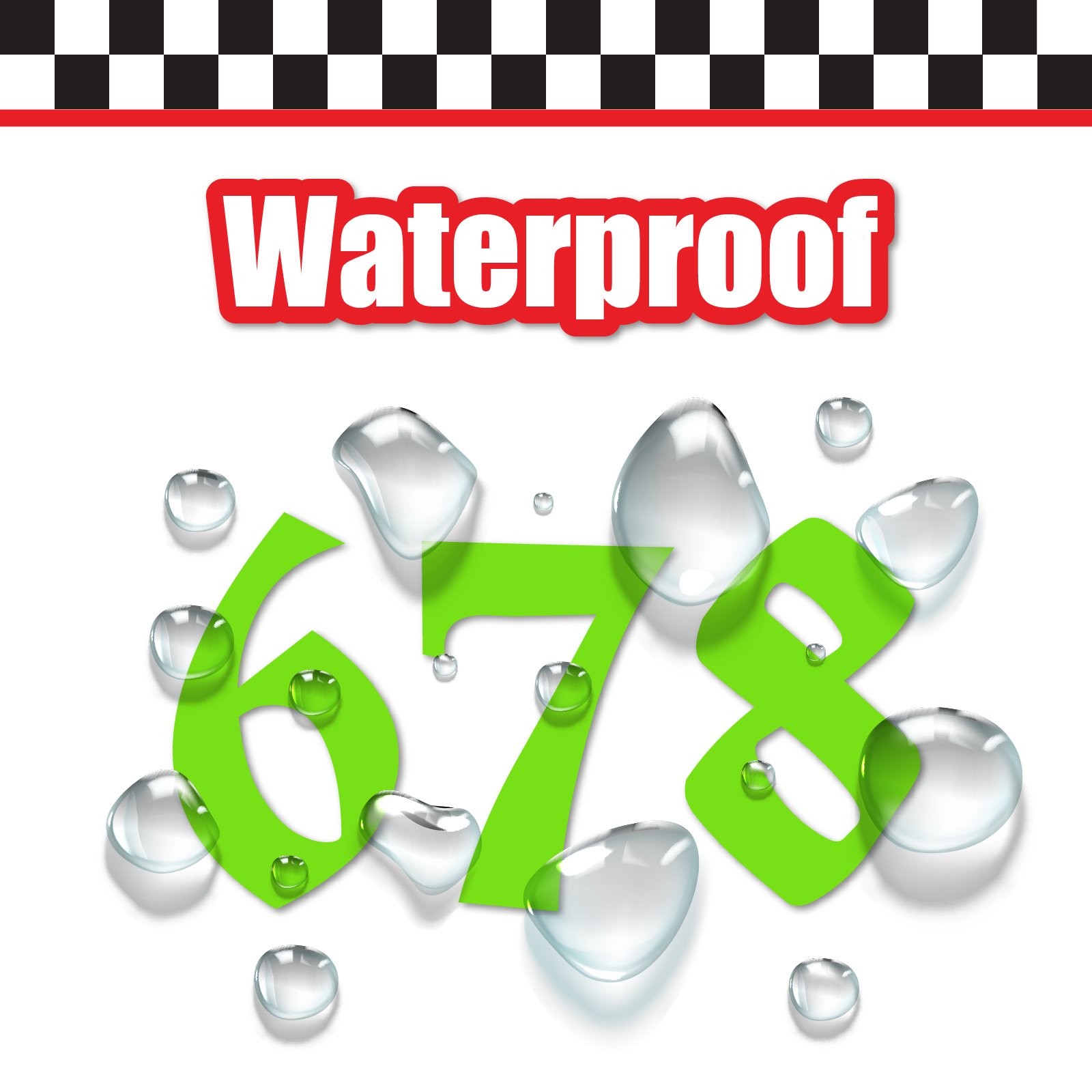 3x 3 Digit Custom Single Number Sticker Decal Locker Door Mailbox UnifrakturCook