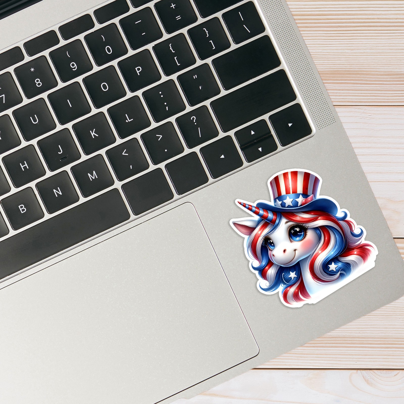 Red White Blue Unicorn – Vinyl Decal Sticker – Car Window Laptop – #1621