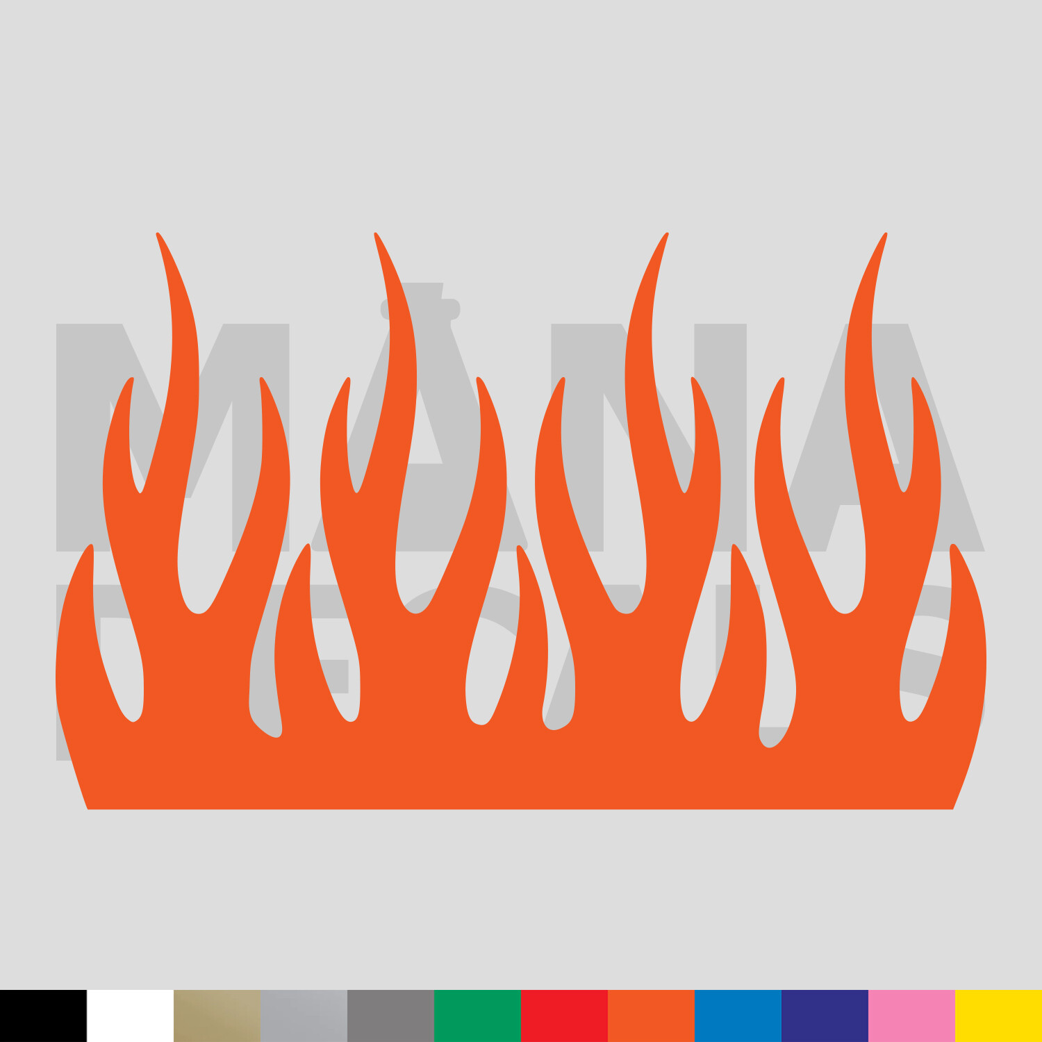 Flames Vinyl Die Cut Decal Sticker – Fire Hot Heat Torch