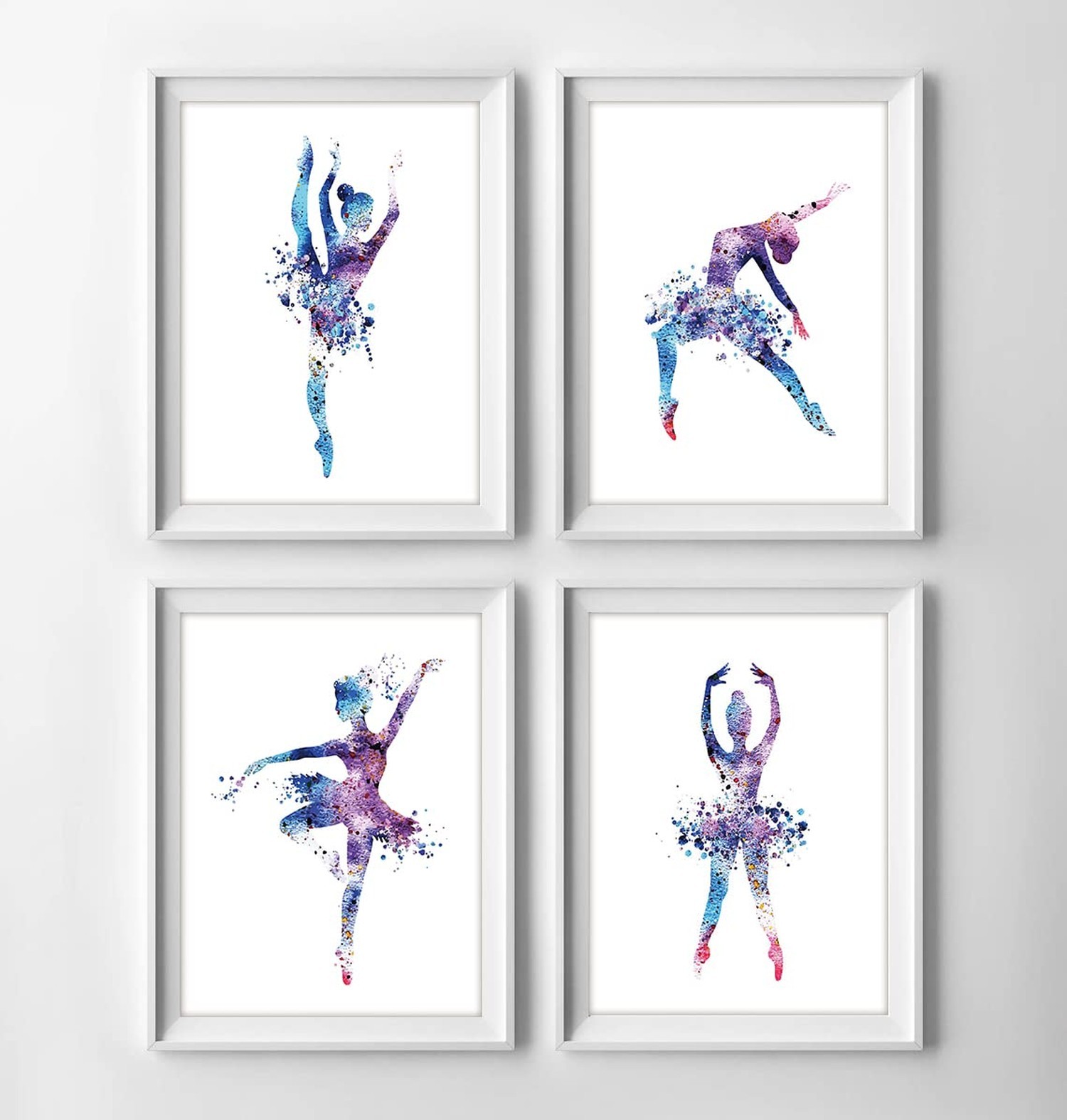 Watercolor Ballet Prints Ballerina Dancers Wall Art Woman Dancing Decor Girls…