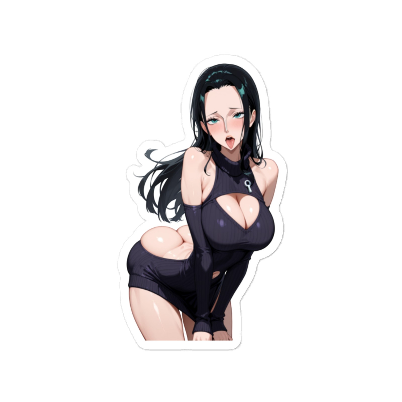 Robin One Piece Anime Sticker – 6" Tall Waifu Weatherproof Vinyl Car Decal