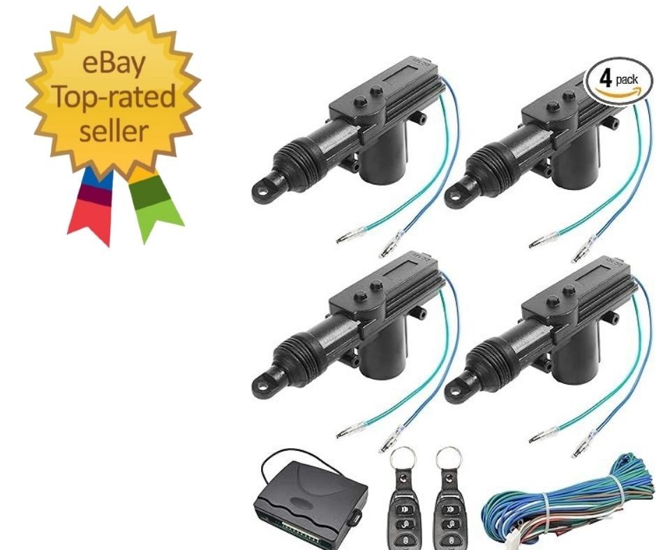 4PCS Power Door Lock Kit,Car Accessories Universal Car Door Lock Re… Fast Ship