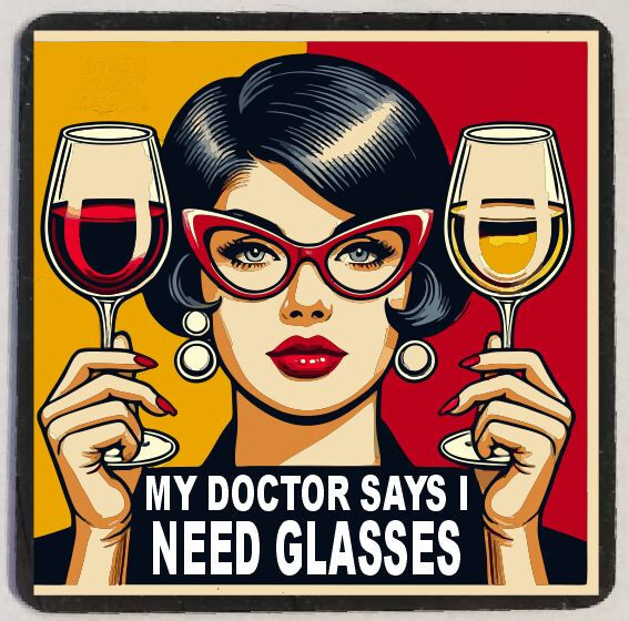 M258 My Doctor Said I need Glasses Funny Refrigerator Magnet