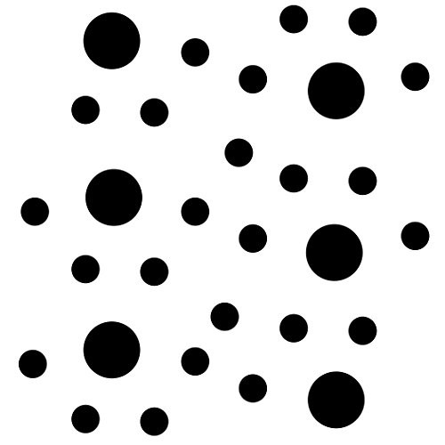 DecalVenue.com 43243 Set of 30 Circles Polka Dots Vinyl Wall Graphic Decals