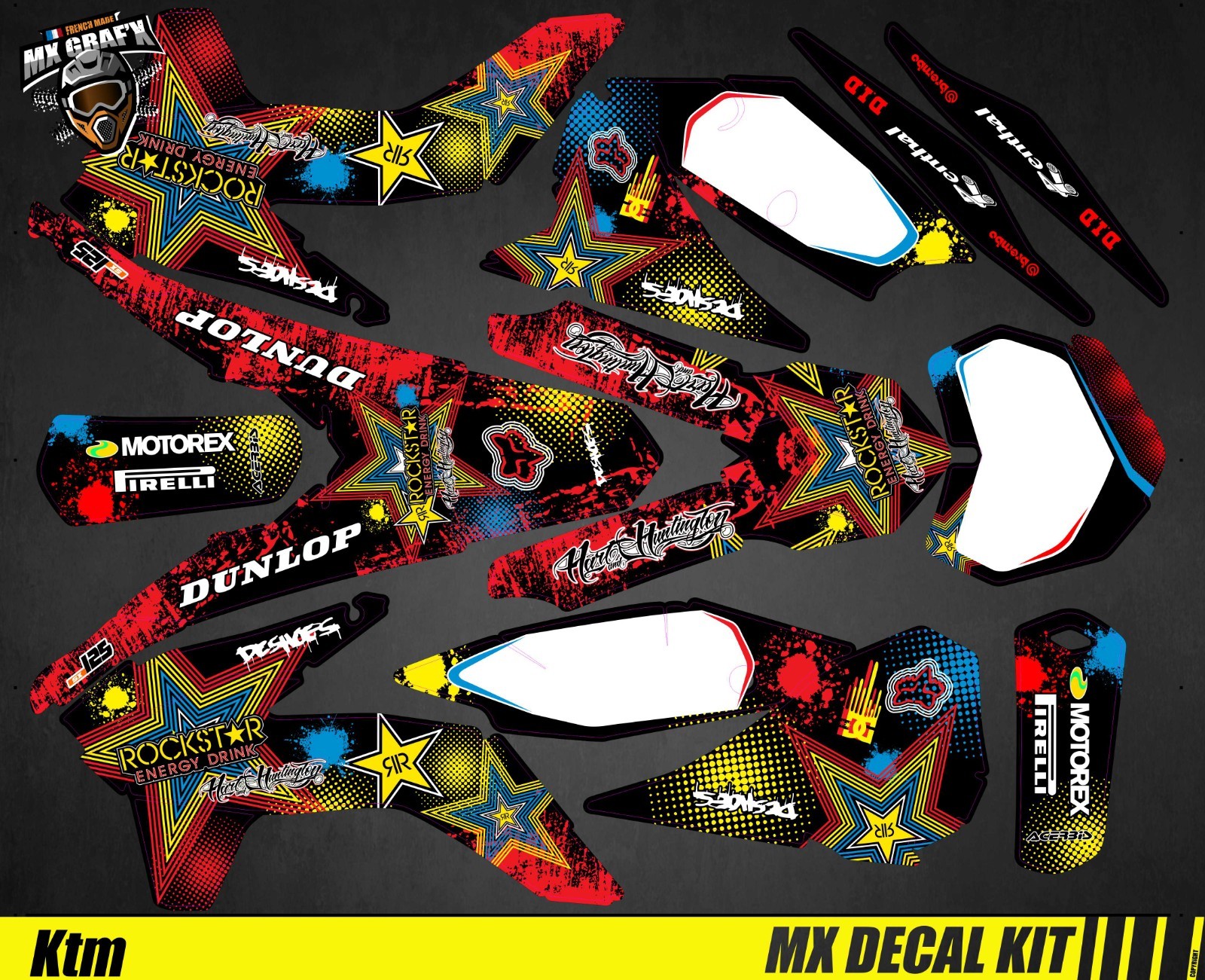 MX Decal Kit For KTM SX / SX-F – ROCKSTAR H&H