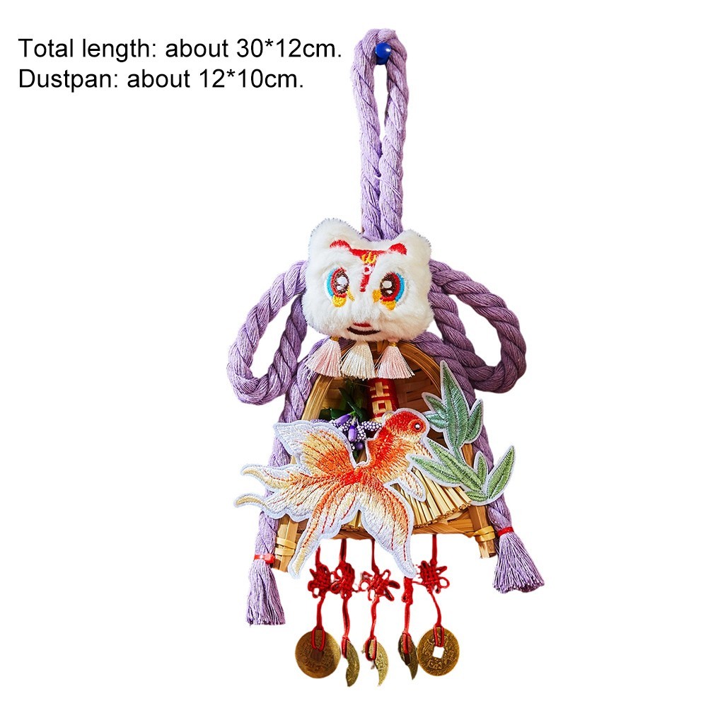 CNY Hanging Ornament New Year Celebrations Intricate Embroidery Classic Patterns