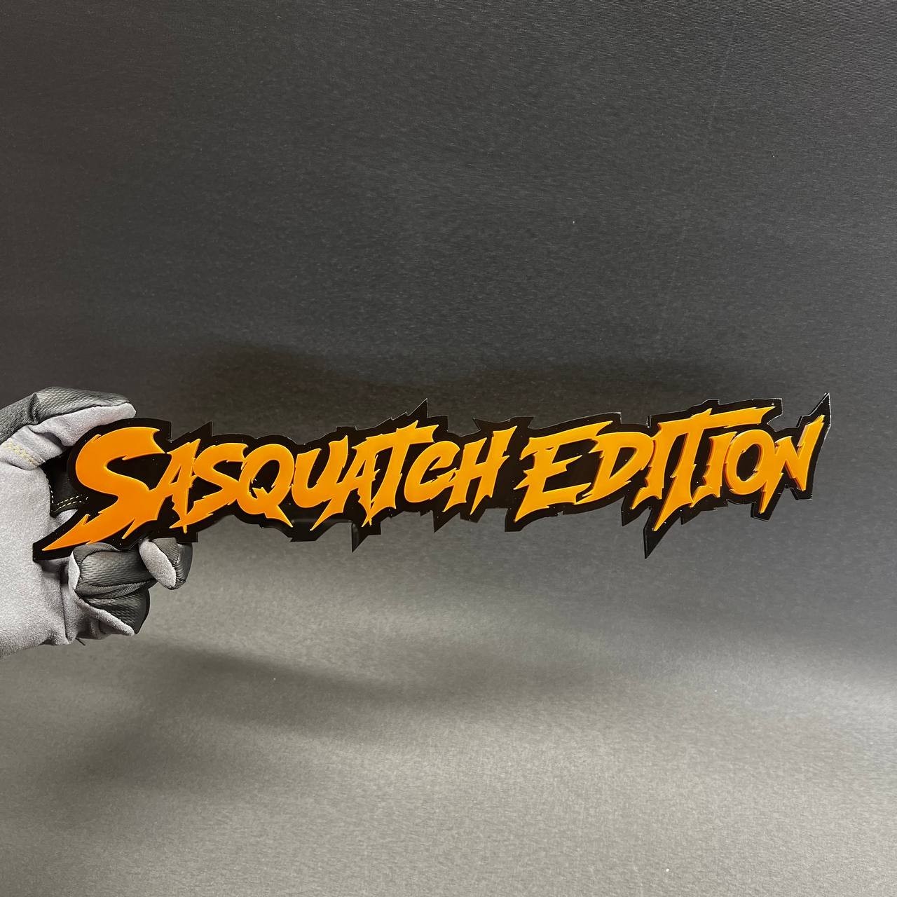 1X SASQUATCH EDITION Custom 3D Text Car Badge Fender Emblem Tailgate Toolbox
