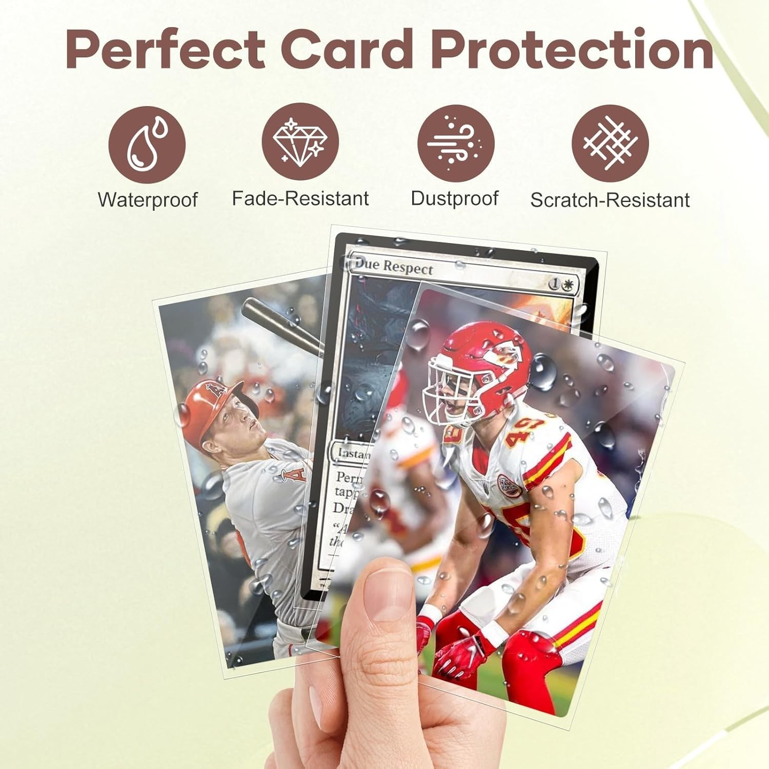 600 Fundas Transparentes para Cartas Coleccionables de MTG TCG y Beisbol