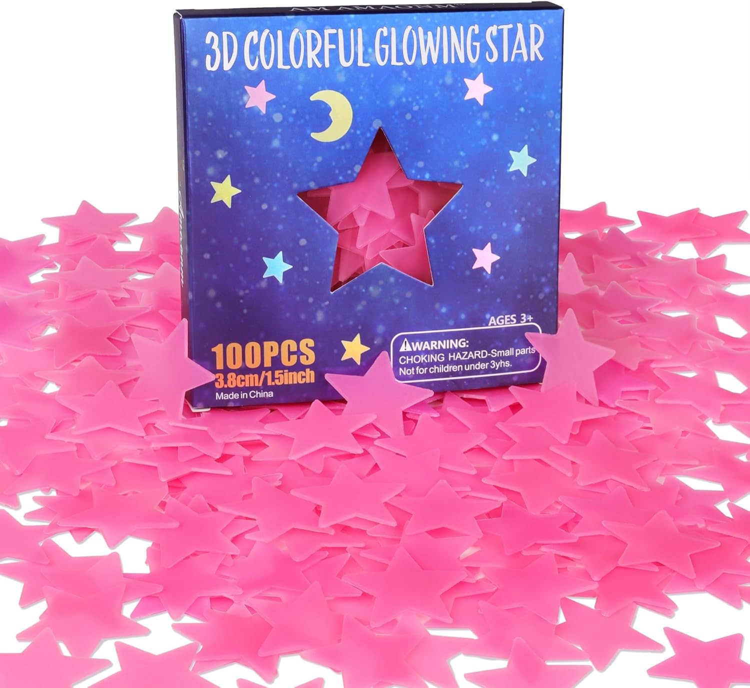 10pc Random Glow in Dark Luminous Stars Fluorescent Noctilucent Wall Sticker