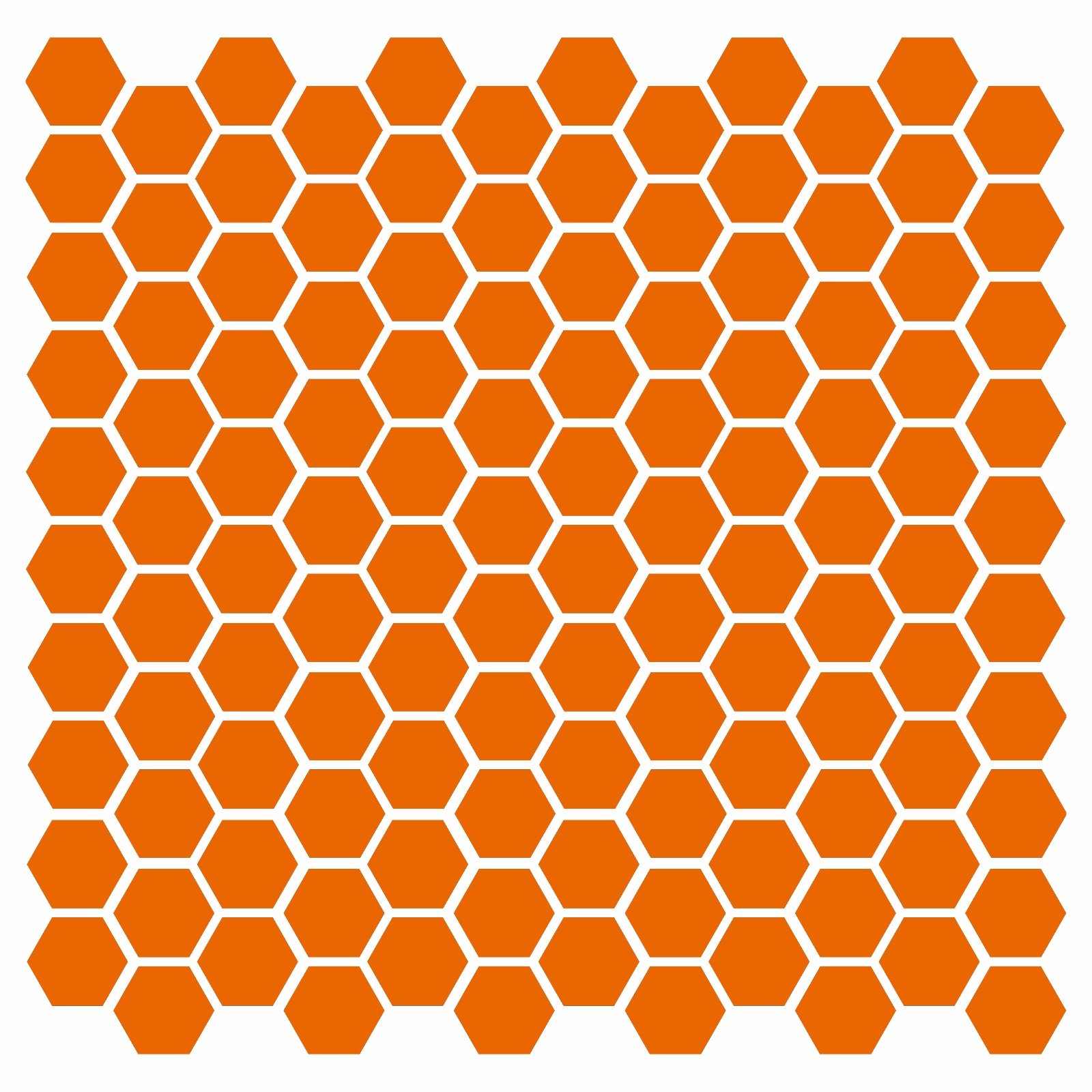 Hexagons (120) 1" Vinyl Decals – Hexagon Polygon 6 Decor Accent – Stickers