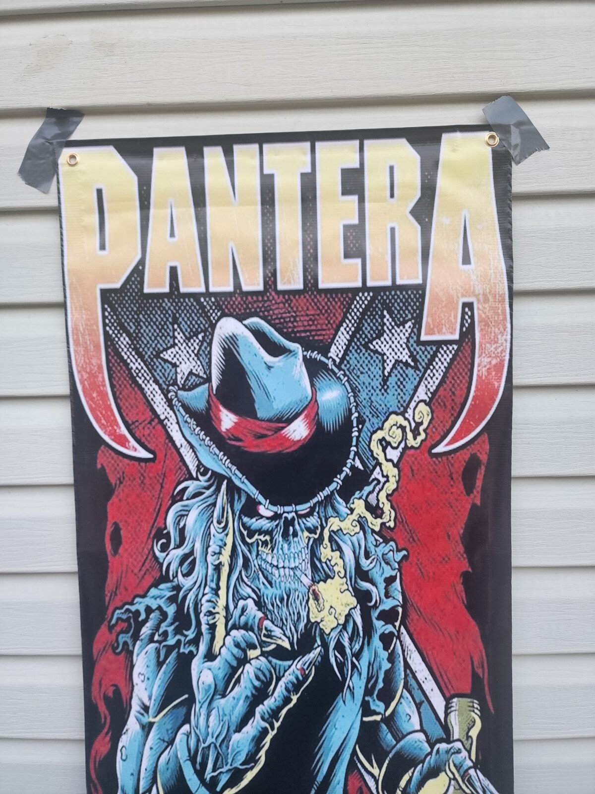 Pantera Whiskey Cowboy Vinyl Banner Dimebeg Darrell 48×24