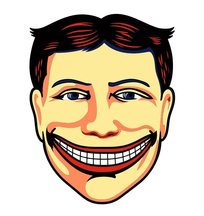 Coney Island Funny Face Vintage Style Sticker Decal R8498