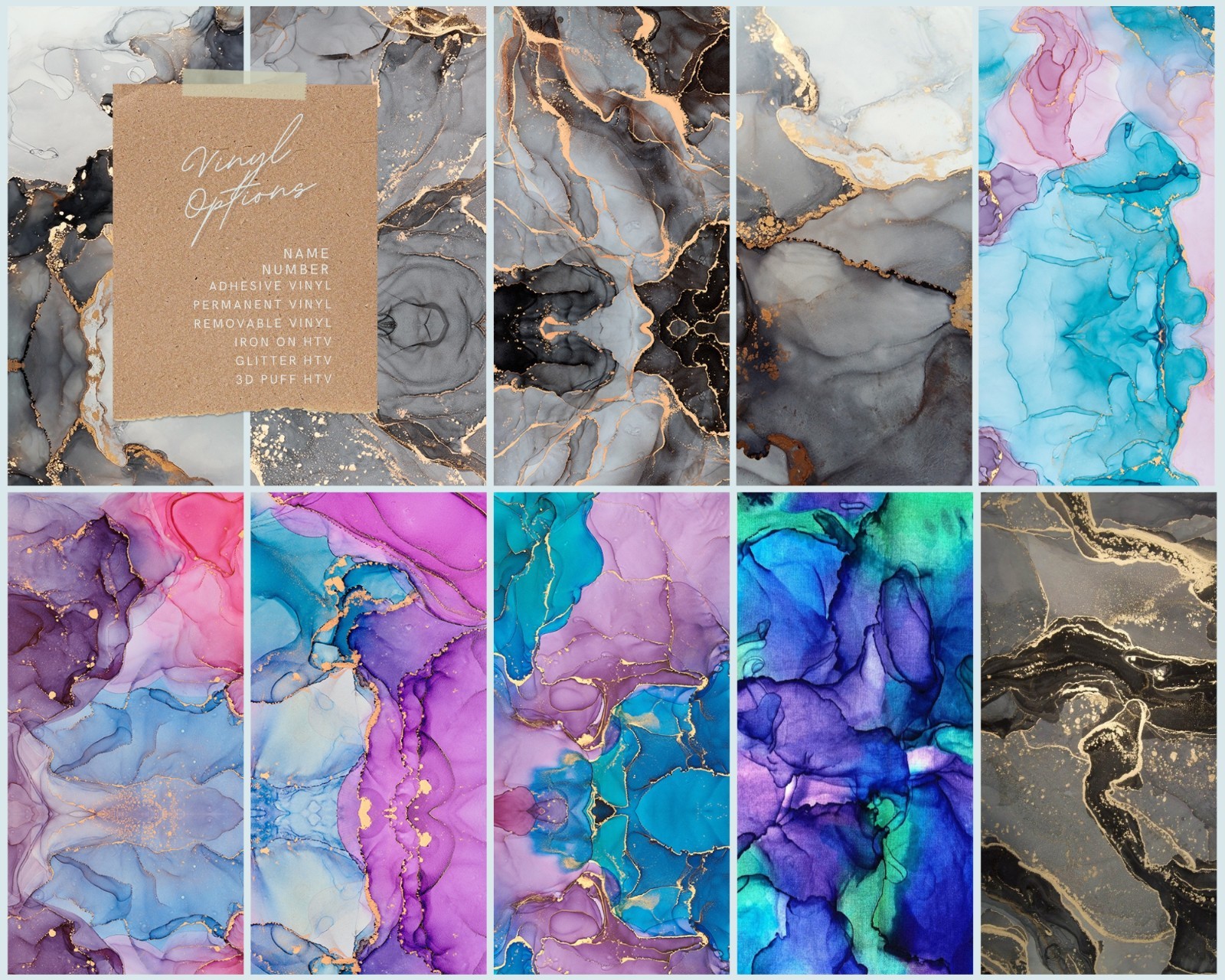 Marble Craft Vinyl Oracal 651 Ombre Pattern Adhesive Vinyl | FREE SHIPPING
