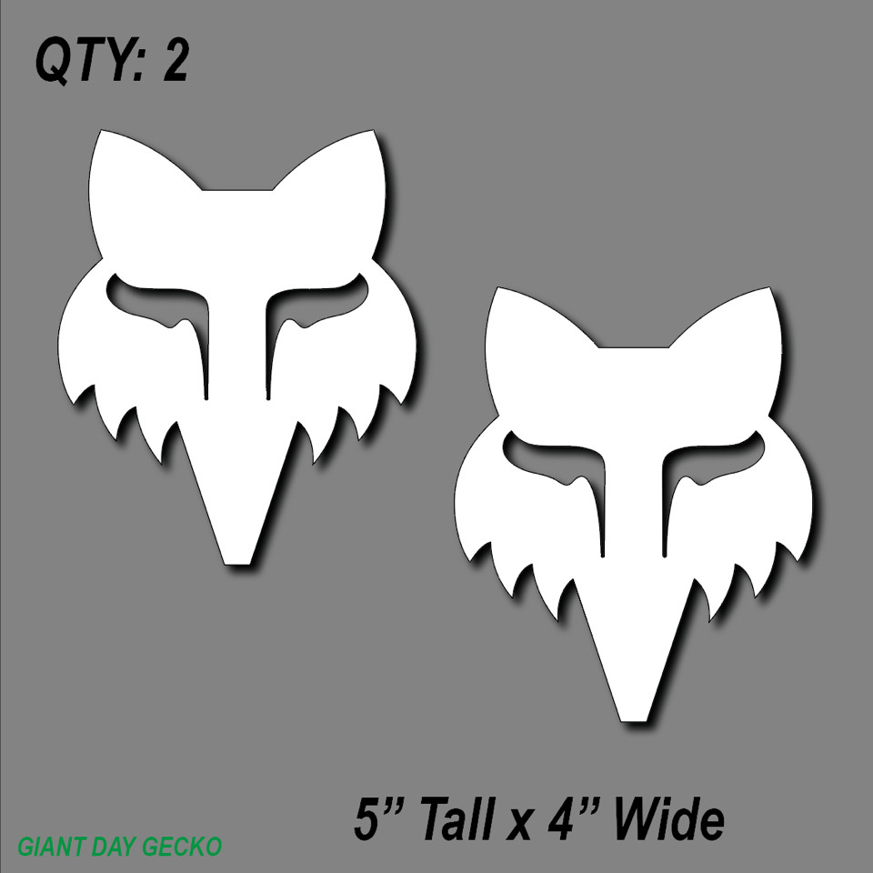 (2) PINK FOX Racing Dirt Bike Funny Work Shop car Laptop Wall Sticker Decal USA