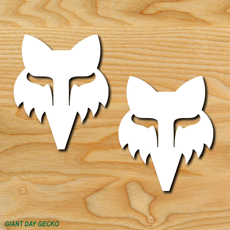 (2) PINK FOX Racing Dirt Bike Funny Work Shop car Laptop Wall Sticker Decal USA