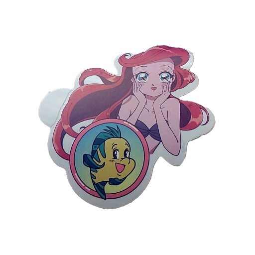 Little Mermaid Aerial And Flounder Sticker