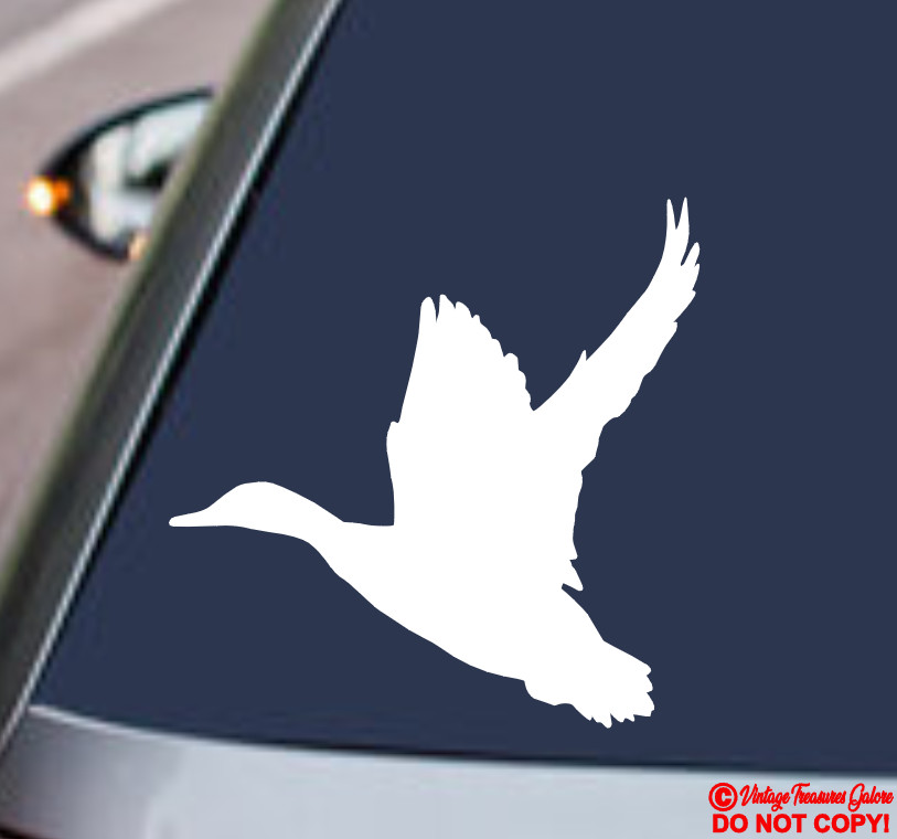 DUCK Vinyl Decal Sticker Boat Car Truck Rear Window Bumper BIRD HUNTING WILDLIFE