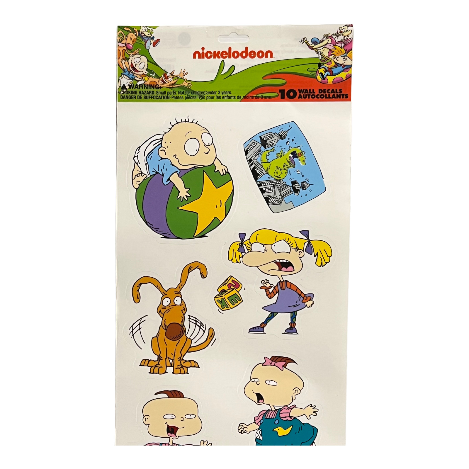 Nickelodeon 10 Wall Decals Removable Tommy Chuckie Angela Lil Phil Dil 3-4" Tall