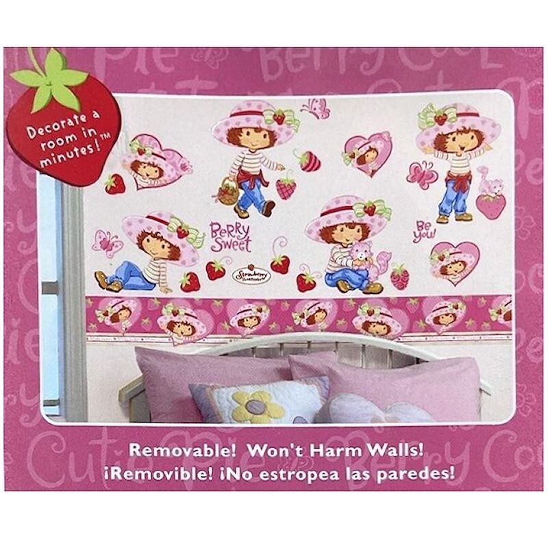 STRAWBERRY SHORTCAKE CUSTARD Cat 22 Jumbo Stick-ups wall stickers MURAL decals