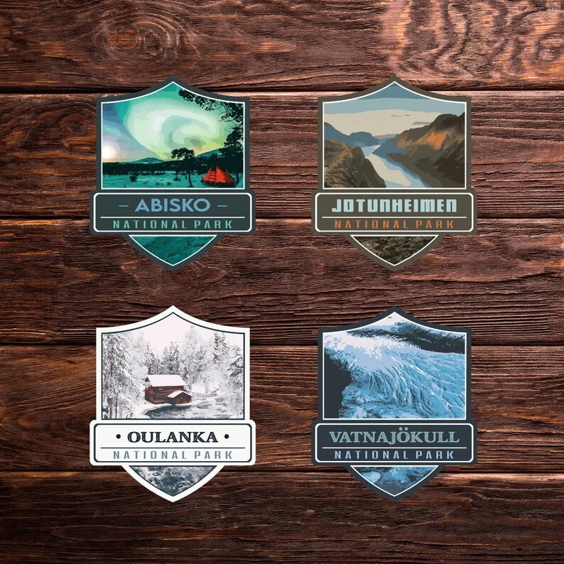 Abisko National Park Sticker – Sweden Adventure Travel Collection