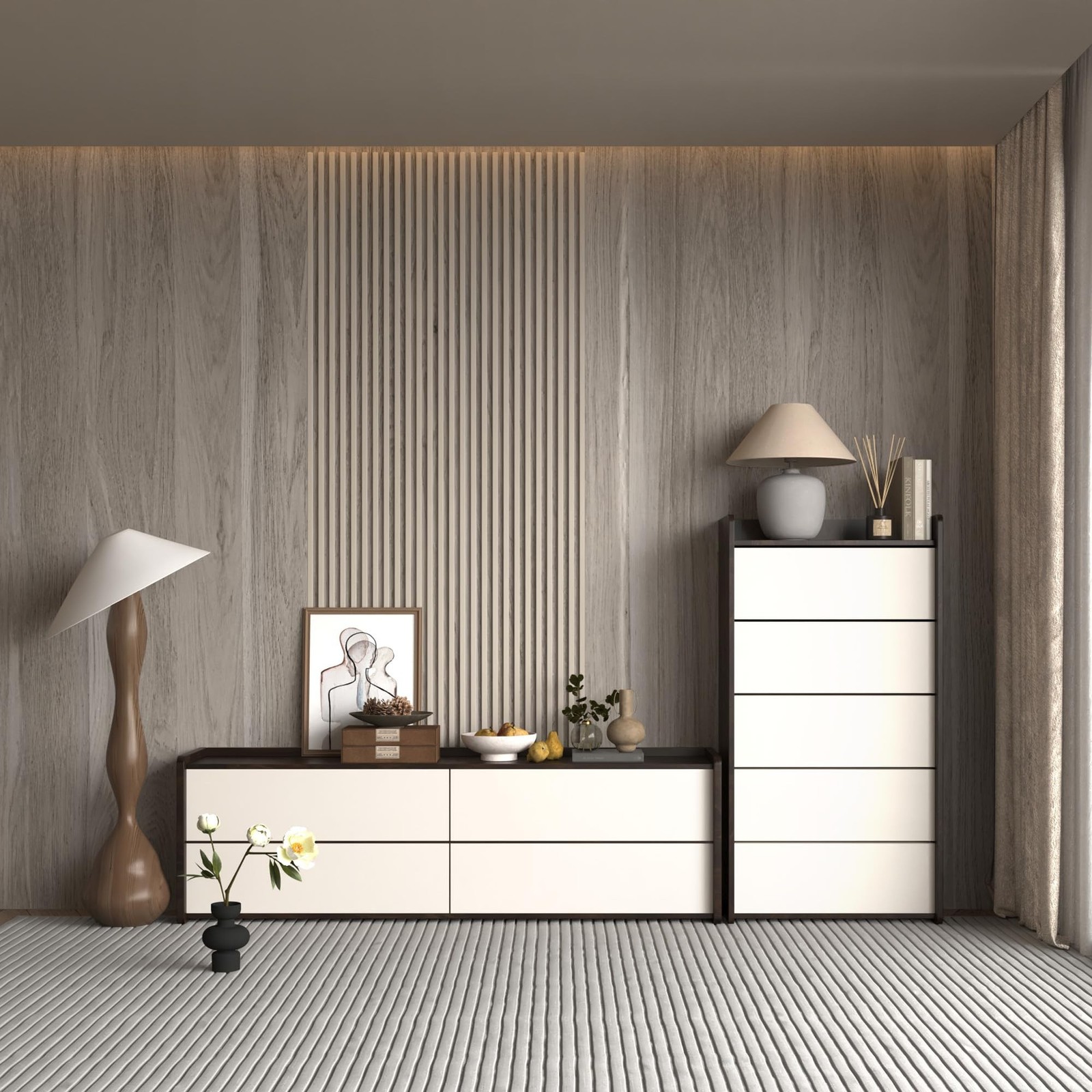 Light Wood Contact Paper for Cabinets Wood Grain Vinyl Wrap Grey Wood Wallpap…