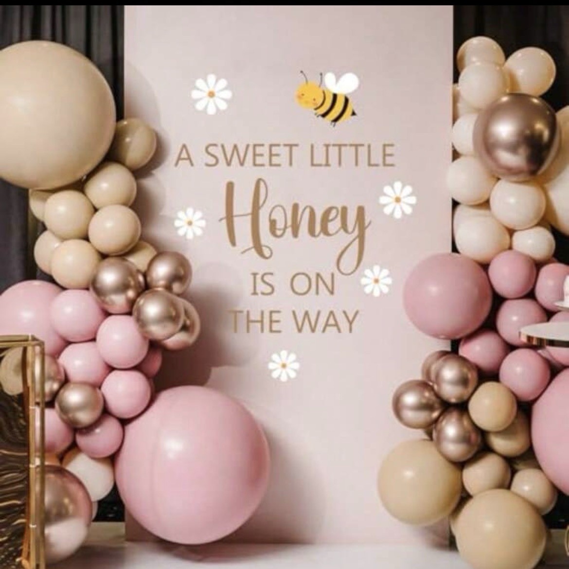 A Little Honey is on The Way Wall Decal,Bee Them Welcome Baby Shower Decor,Ge…