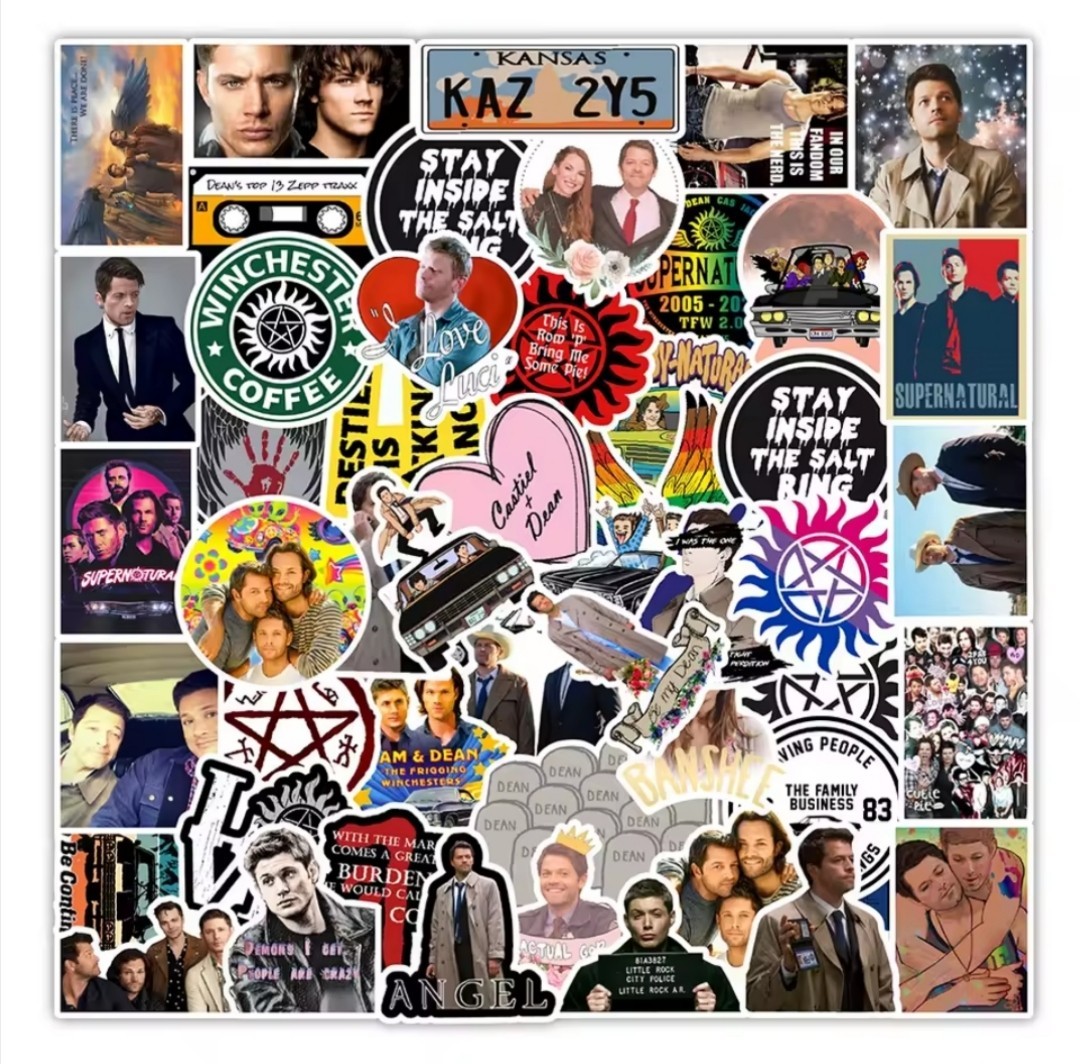 20 PCS Supernatural TV Show Stickers BRAND NEW 2nd Set