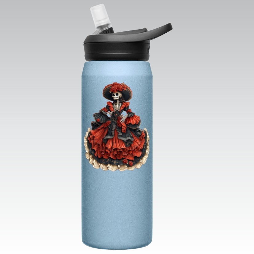 Day of the Dead Catrina, Dia de los Muertos Precision Cut Decal