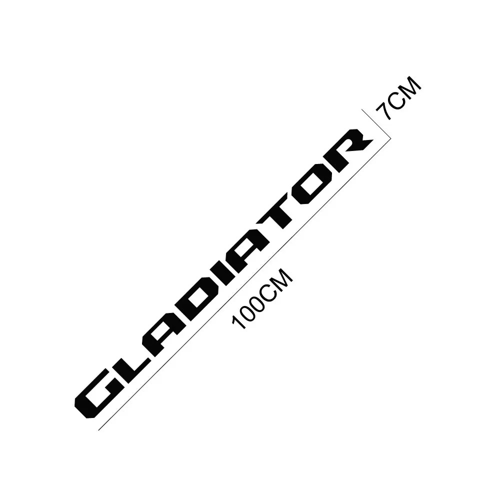 Aftermarket Jeep Gladiator Tailgate Vinyl Letter Decal – Rear Tail Graphic Stick