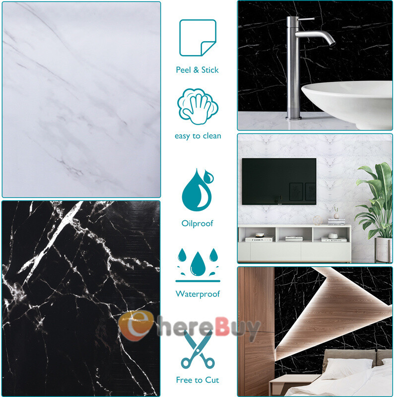 Wallpaper Marble Contact Paper PVC Kitchen Countertop Self Adhesive Peel & Stick
