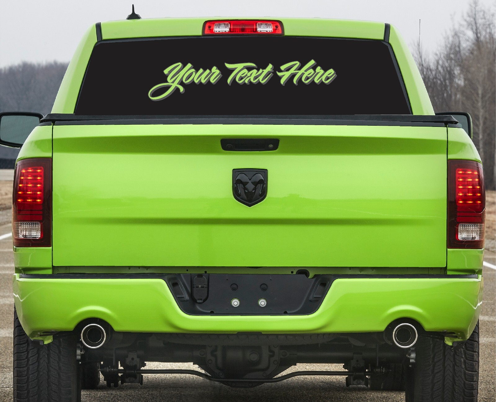 Custom Windshield Decal, Personalized Automotive Vinyl text graphic CTDP 2CL