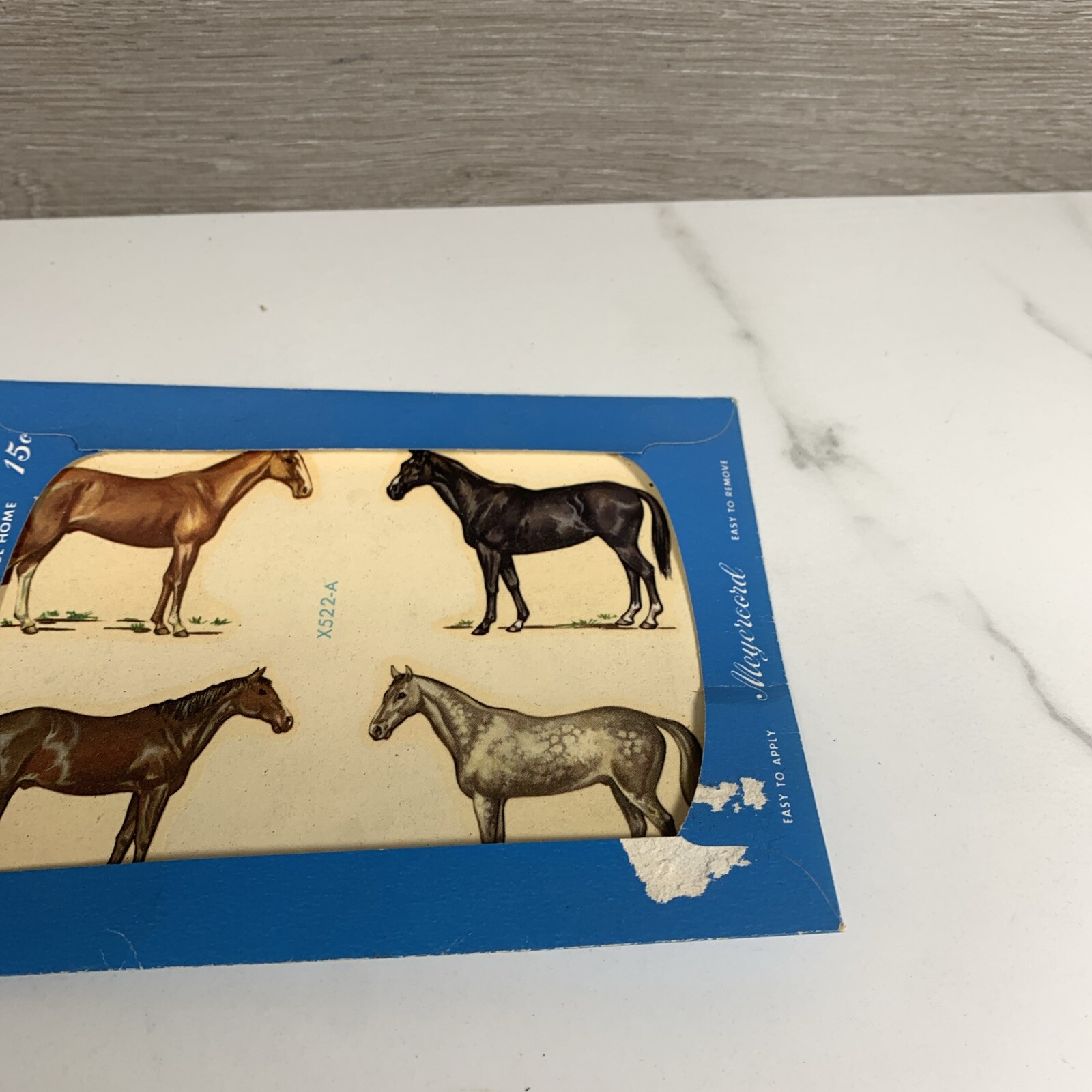 Charming Vintage Meyercord Horse Wall Decals *New in Package*