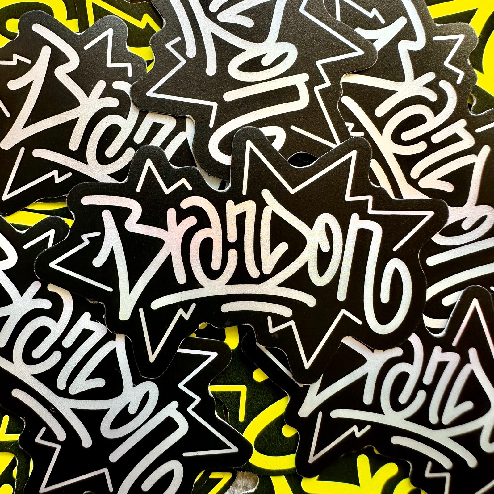 Name Sticker Pack : BRANDON | for school or Office | graffiti | Calligraphy